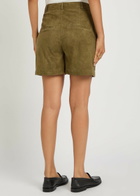 Arma Bobby Suede Shorts Dark Green