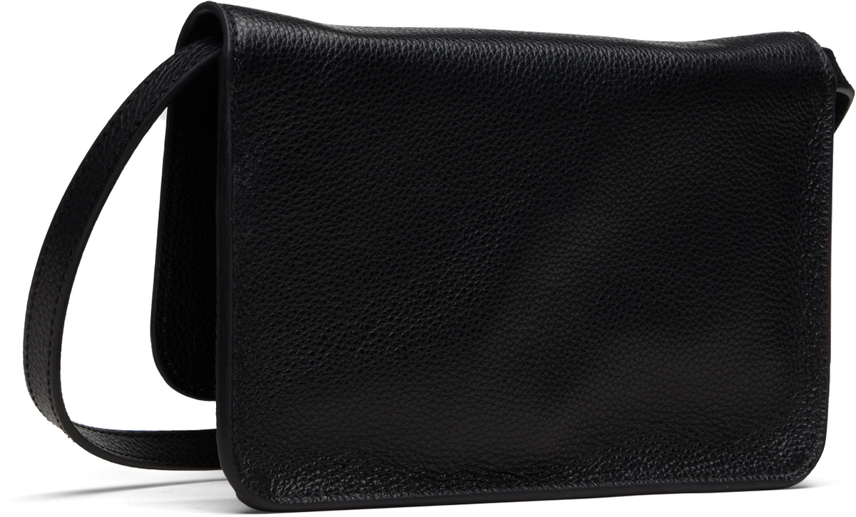 Marni Black 'Marni Mending' Embroidery Shoulder Bag
