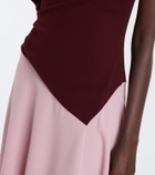 Roksanda Oryn draped asymmetric crêpe midi dress