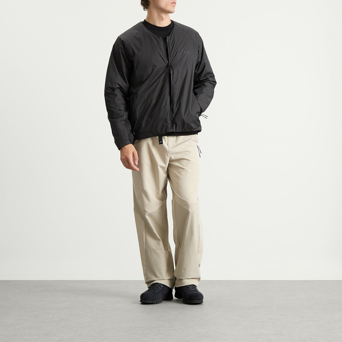 Purple Mountain Observatory Men's Peaks Cardigan in Black