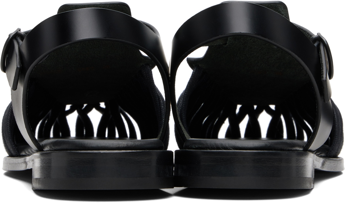 HEREU Black Alaro Sandals