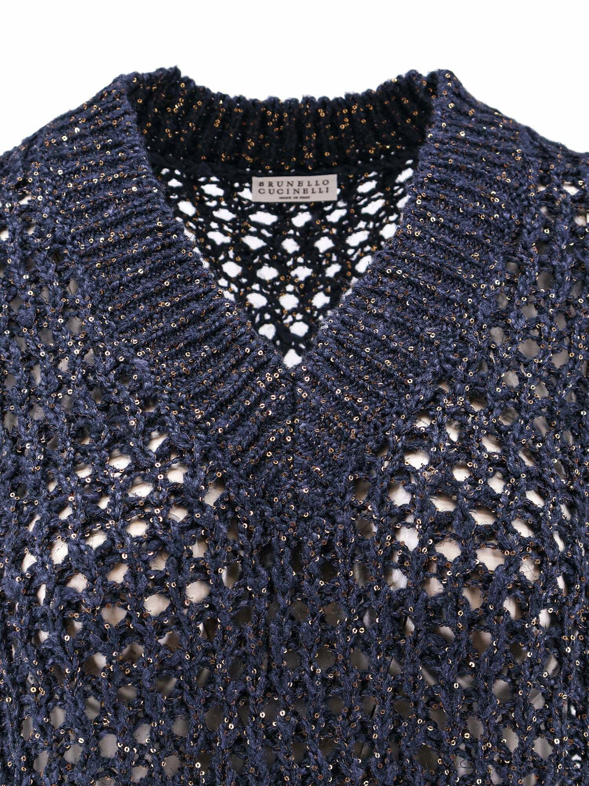 Brunello Cucinelli Vest Blue Womens Knitwear Brunello Cucinelli