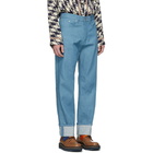 Dries Van Noten Blue Panthero Jeans