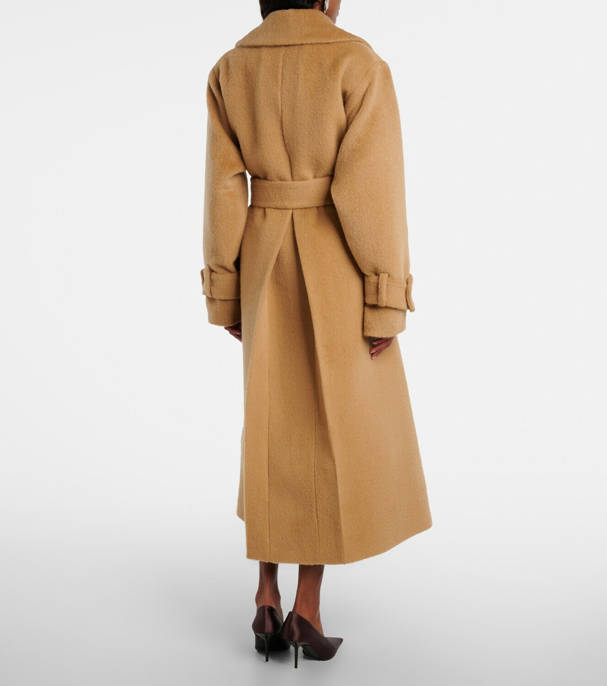 Nina Ricci Belted alpaca and wool wrap coat