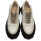 Jil Sander Off-White and Black Lace-Up Shoes