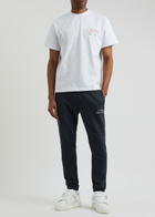 Club 1984 Essential Logo-embroidered Cotton Sweatpants Navy