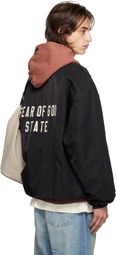 Fear of God ESSENTIALS Black Recycled Nylon Track Jacket