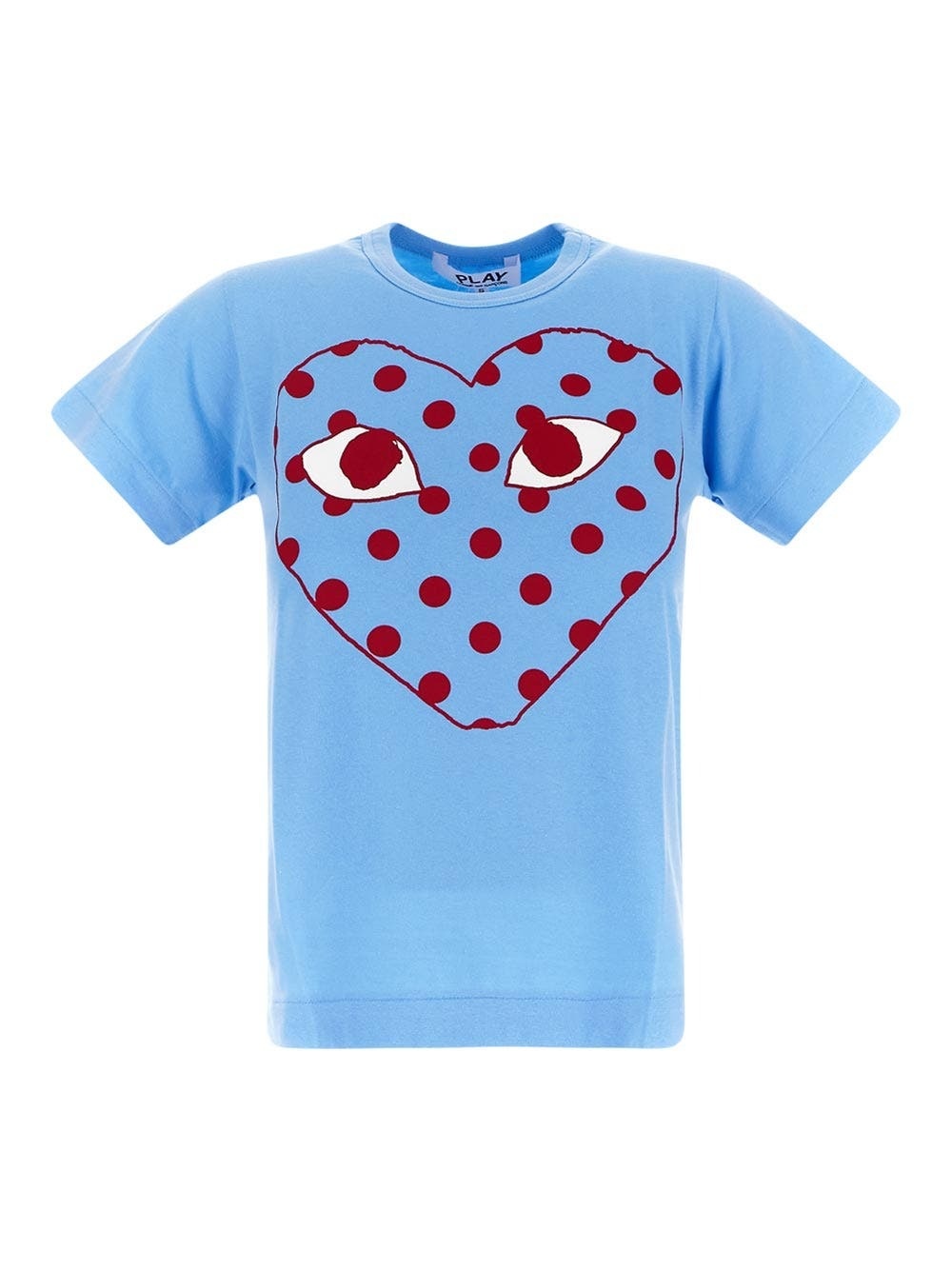 Photo: Comme Des Garçons Play Printed Polka Dots Heart T Shirt