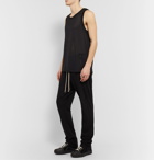 Rick Owens - Champion Logo-Embroidered Mesh Tank Top - Black