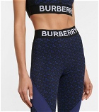 Burberry - Logo printed high-rise leggings