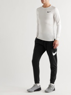 Nike Training - Slim-Fit Tapered Logo-Print Dri-FIT Sweatpants - Black