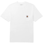 Carhartt WIP - Logo-Appliquéd Cotton-Jersey T-Shirt - White