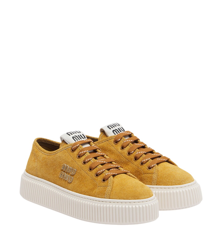 Photo: Miu Miu Suede platform sneakers