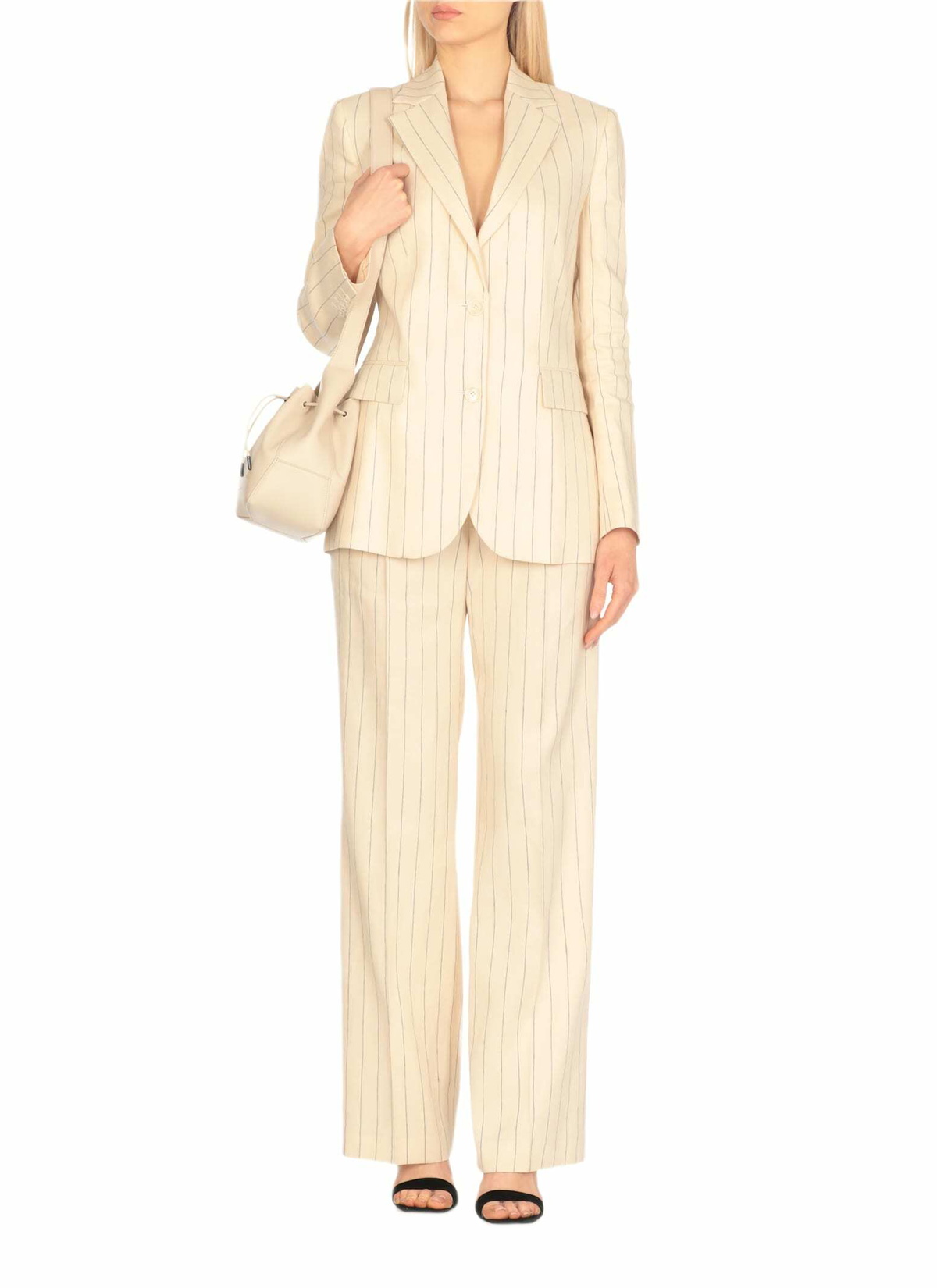 PT Torino Embroidered Linen Blend Blazer