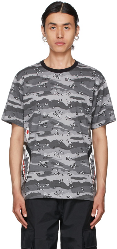Photo: BAPE Grey Desert Camo Side Shark T-Shirt