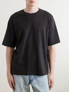 Auralee - Organic Cotton-Jersey T-Shirt - Black