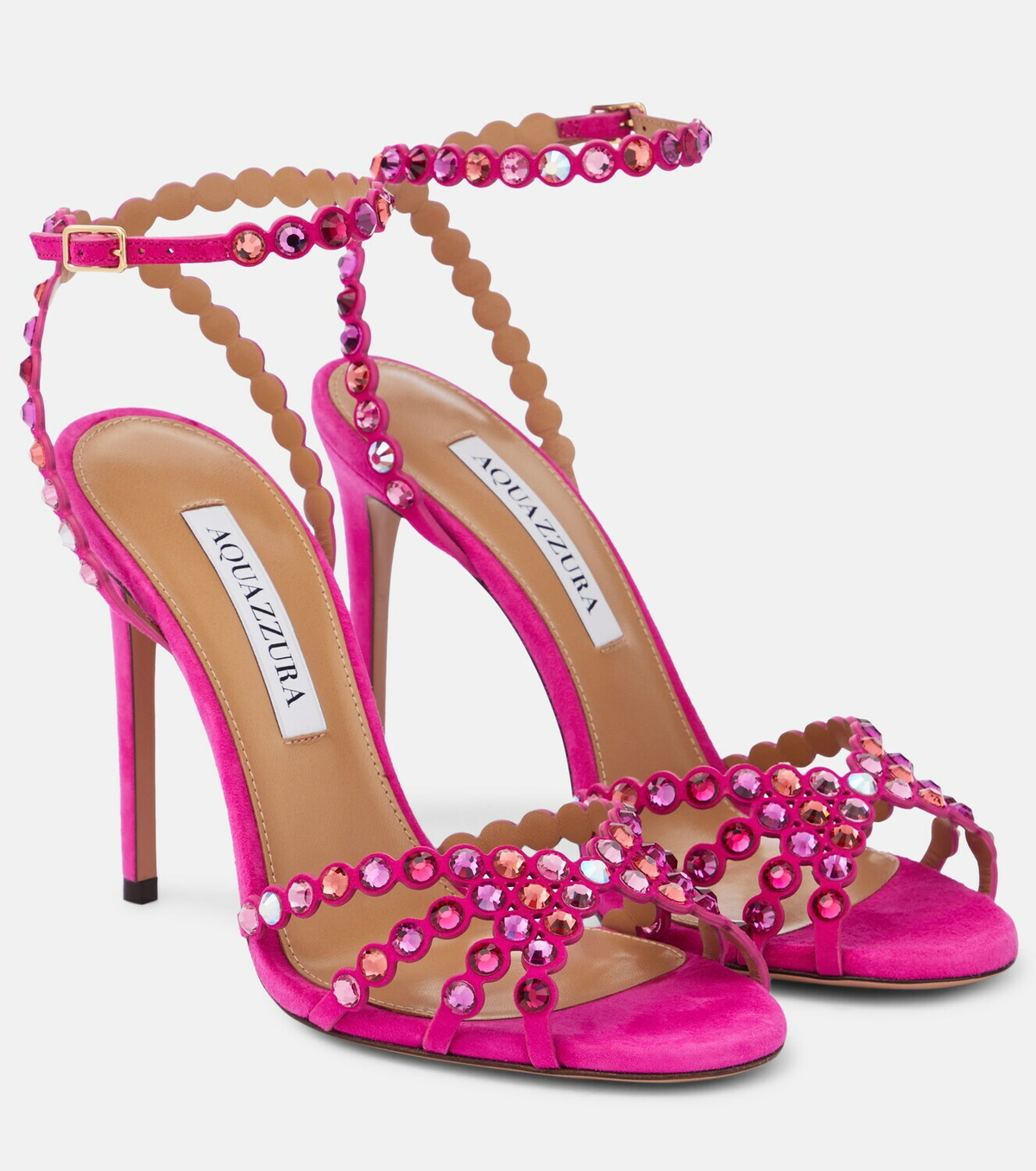 aquazzura suede sandals