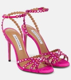 Aquazzura Tequila embellished suede sandals