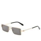 Off-White Sunglasses Cortez Sunglasses in Gold/Dark Grey 