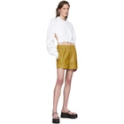 Tibi White Tube Yarn Open Back Sweater