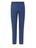 Zanella - Nash Slim-Fit Tapered Wool Trousers - Blue