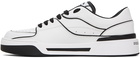 Dolce & Gabbana White & Black New Roma Sneakers