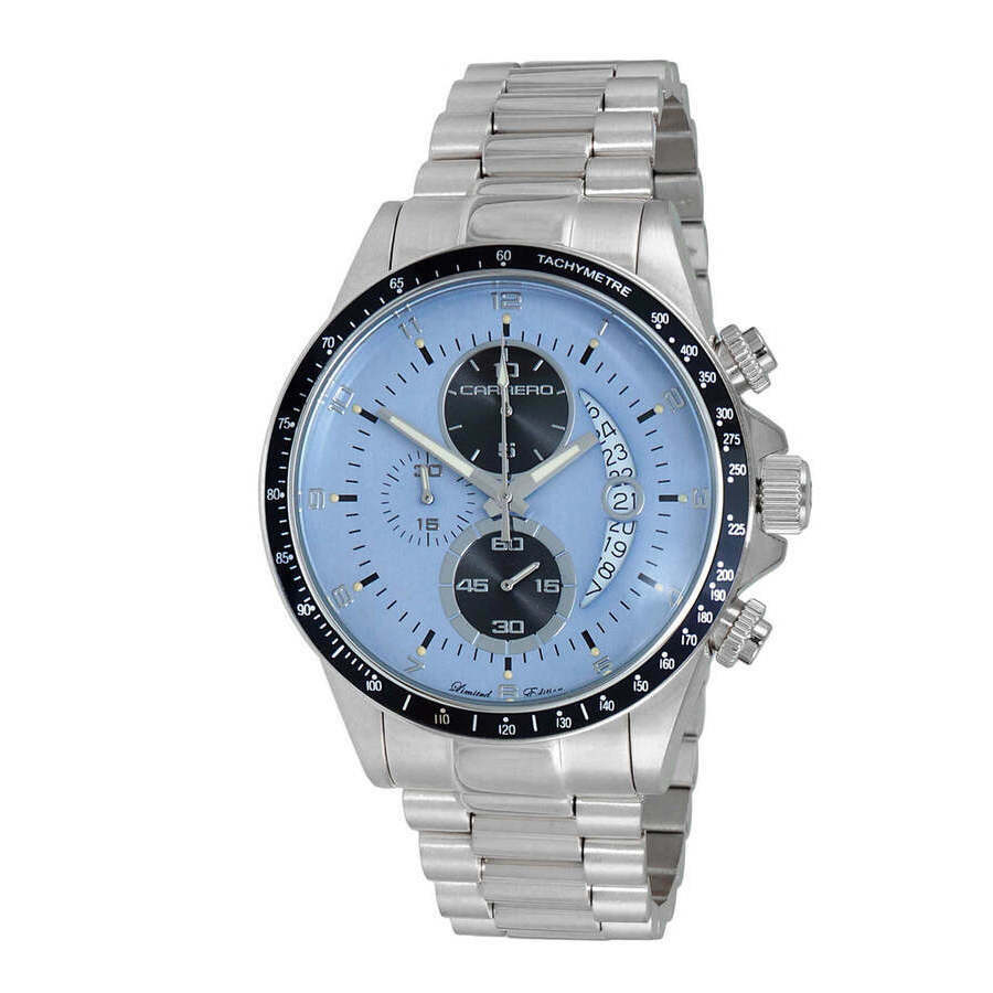 Torino Carrero Winner Circle Chronograph Quartz Blue Dial Mens Watch JCISBK101LBU