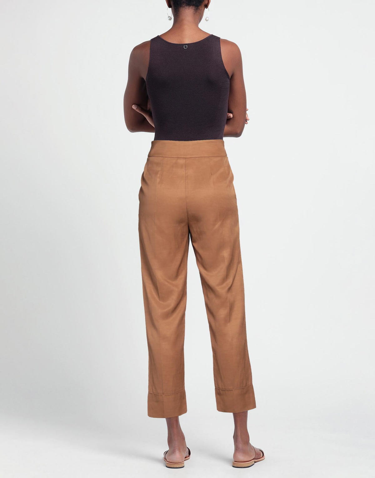 Alessia Santi Womens Pants Tan