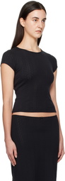 Cou Cou Black 'The Baby Regular' T-Shirt