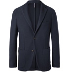 Incotex - Navy Slim-Fit Textured Virgin Wool-Blend Blazer - Men - Navy