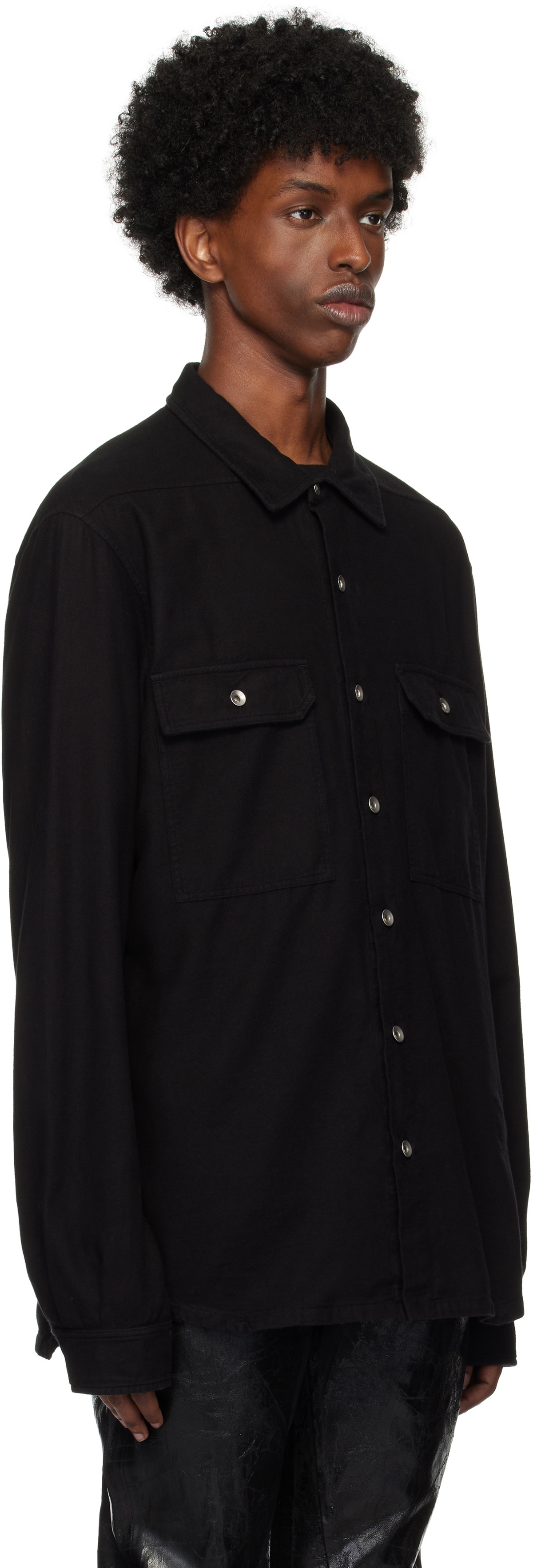 Rick Owens DRKSHDW Black Porterville Outershirt Shirt Rick Owens 