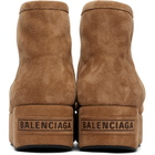 Balenciaga Tan Alaska Platform Boots