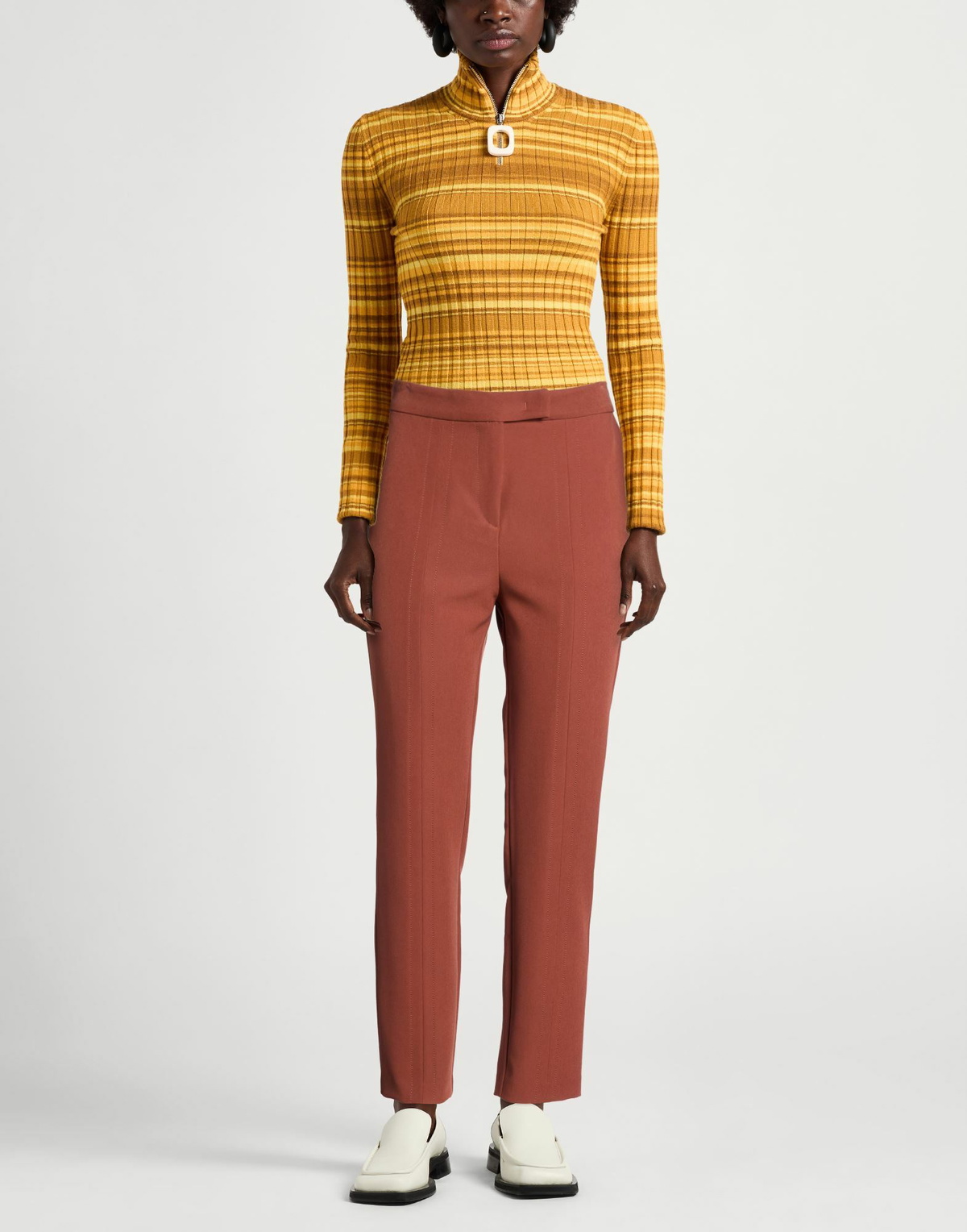 Manila Grace Womens Pants in Tan