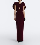 David Koma Velvet gown
