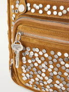 Acne Studios - Camero Camera Embellished Suede Shoulder Bag