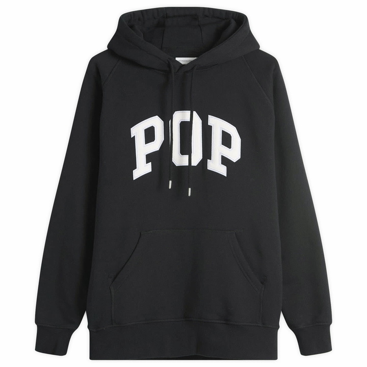 Photo: Pop Trading Company Men's Arch Logo Hoodie in Black