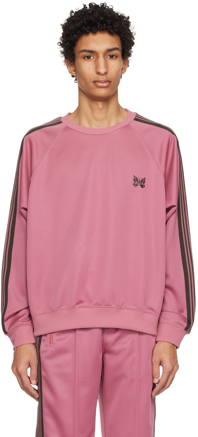 NEEDLES Pink Crewneck Sweatshirt Needles