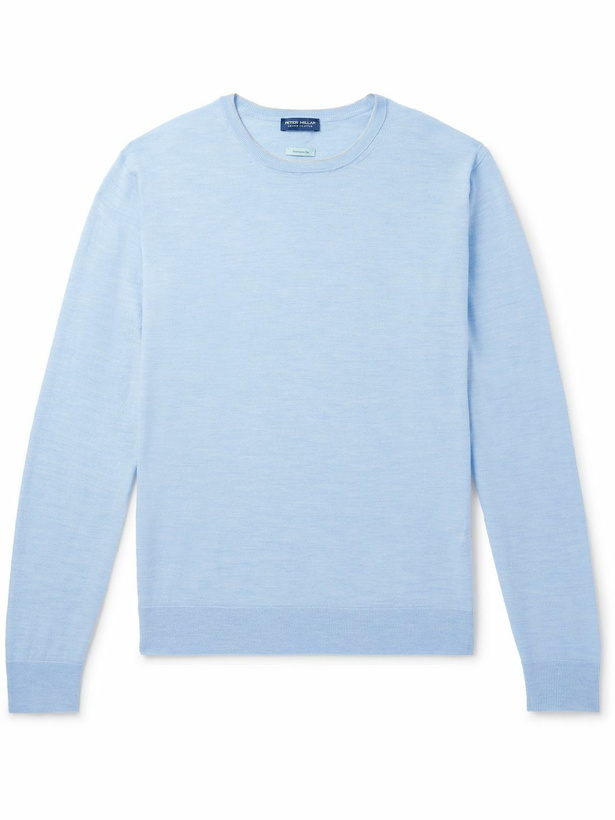Photo: Peter Millar - Excursionist Flex Merino Wool-Blend Sweater - Blue