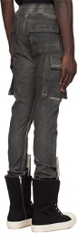 Rick Owens DRKSHDW Gray Mastodon Denim Cargo Pants