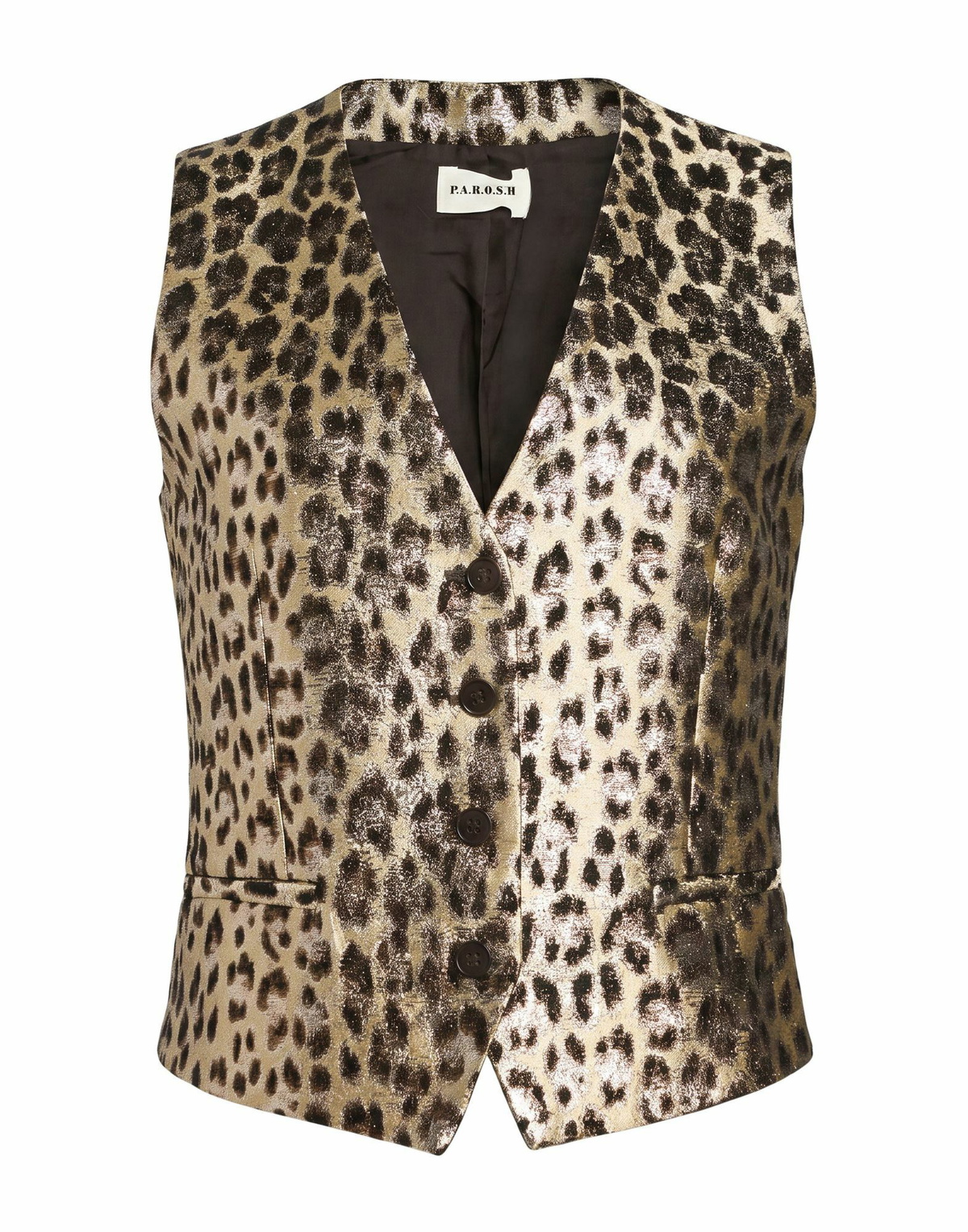 P. a.r. o.s. h. Womens Tailored Vest in Beige