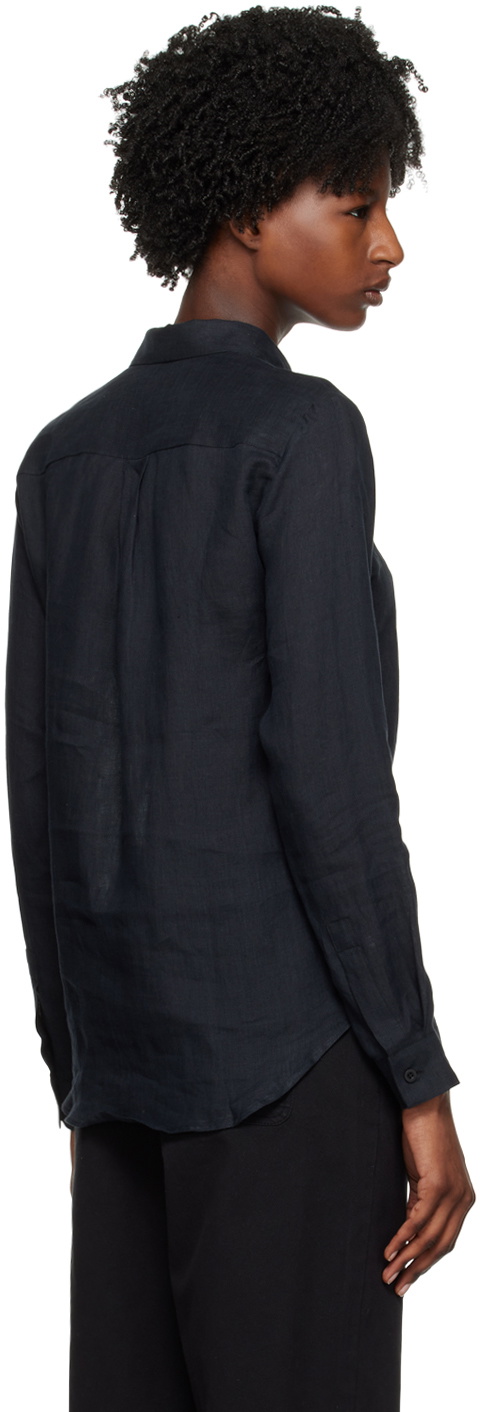 Sunspel Black Button Shirt