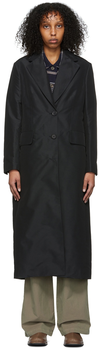 Our Legacy Black Recycled Polyester Coat Our Legacy