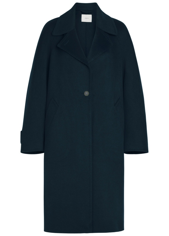 Photo: Joseph Franco Double-breasted Wool-blend Coat Indigo