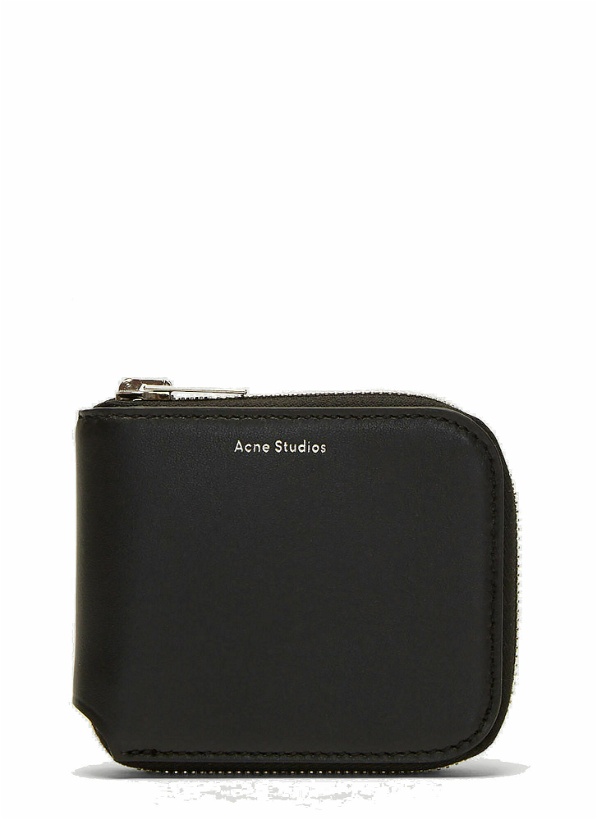 Photo: Compact Zip-Around Wallet in Black