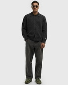 ØLÅF KNITTED RIBBED CARDIGAN Grey Mens Zippers & Cardigan