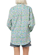 MC2 Saint Barth Woman Cotton Shirt Brigitte With Flower Print