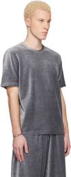 Lanvin Gray Velvet T-shirt