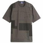 Junya Watanabe MAN Men's Patchwork T-Shirt in Grey Mix