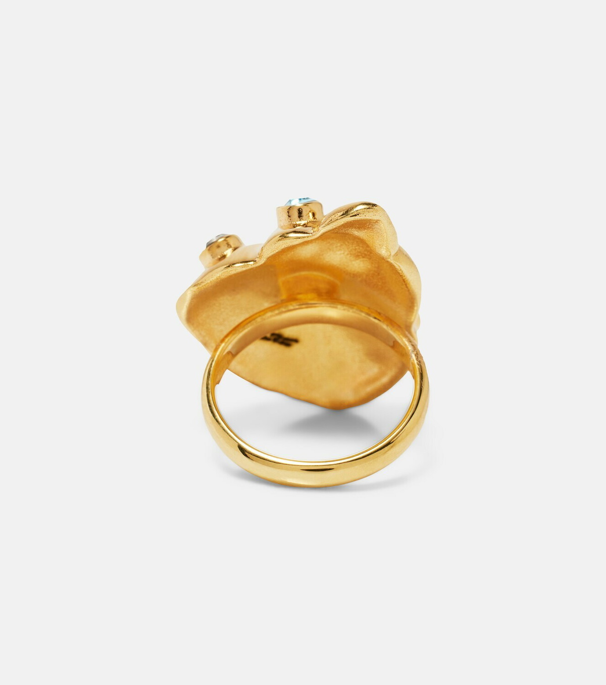 Oscar de la Renta Seashell crystal-embellished ring