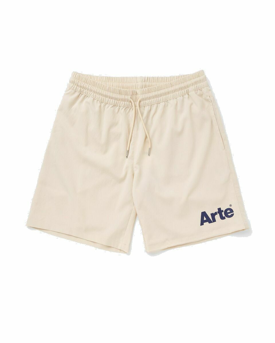 Photo: Arte Antwerp Arte Logo Basic Shorts Beige - Mens - Casual Shorts